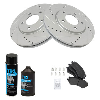 TRQ® - Performance Semi-Metallic Front Brake Kit