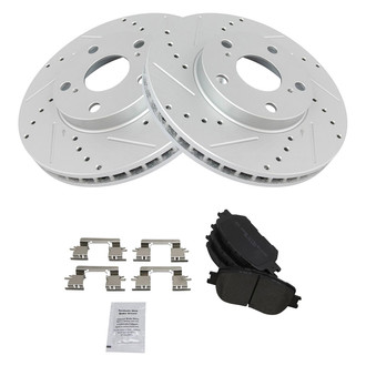 TRQ® - Performance Semi-Metallic Front Brake Kit