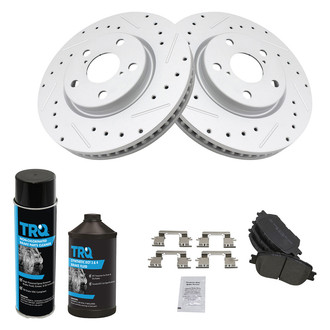 TRQ® - Performance Semi-Metallic Front Brake Kit