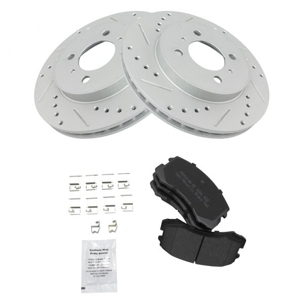 TRQ® - Performance Semi-Metallic Front Brake Kit