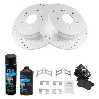 TRQ® - Performance Semi-Metallic Rear Brake Kit