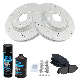 TRQ® - Performance Semi-Metallic Front Brake Kit