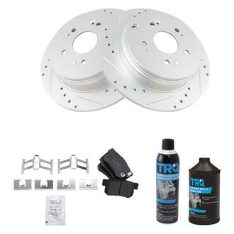 TRQ® - Performance Semi-Metallic Rear Brake Kit