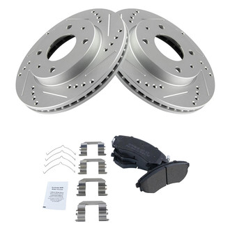 TRQ® - Performance Semi-Metallic Front Brake Kit