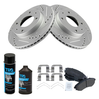 TRQ® - Performance Semi-Metallic Front Brake Kit