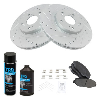 TRQ® - Performance Semi-Metallic Front Brake Kit
