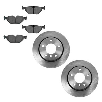 TRQ® - Rear Disc Brake Kit with Semi-Metallic Pads