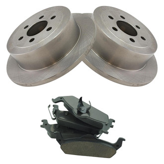 TRQ® BKA18851 - Rear Disc Brake Kit with Ceramic Pads
