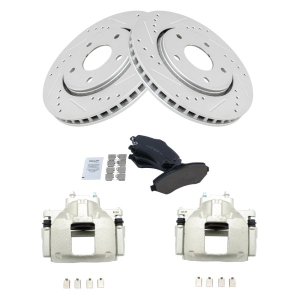 TRQ® - Performance Ceramic Front Brake Kit with Calipers