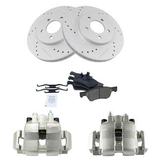 TRQ® - Performance Ceramic Front Brake Kit with Calipers
