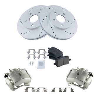 TRQ® - Performance Ceramic Front Brake Kit with Calipers