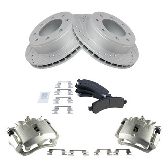 TRQ® - Performance Semi-Metallic Brake Kit with Calipers