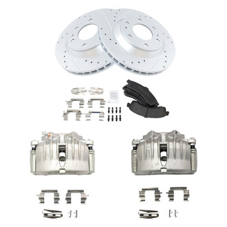 TRQ® - Performance Semi-Metallic Brake Kit with Calipers