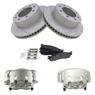 TRQ® - Performance Ceramic Front Brake Kit with Calipers