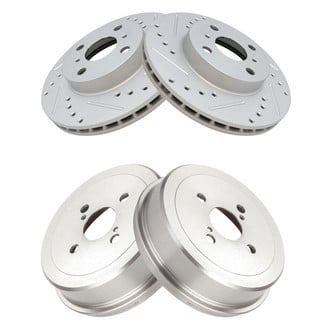 TRQ® - Performance Disc Brake Rotors with Drums
