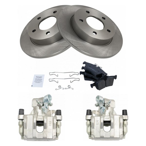 TRQ® - Rear Disc Brake Kit with Ceramic Pads and Calipers