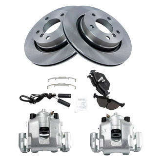 TRQ® - Performance Ceramic Rear Brake Kit with Calipers