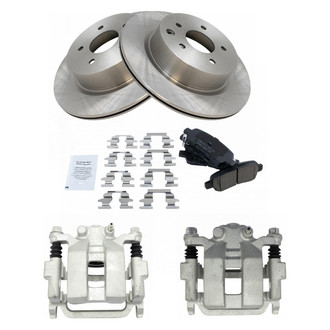 TRQ® - Rear Disc Brake Kit with Ceramic Pads and Calipers