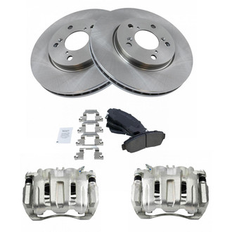TRQ® - Front Disc Brake Kit with Ceramic Pads and Calipers