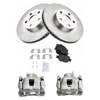 TRQ® - Front Disc Brake Kit with Ceramic Pads and Calipers