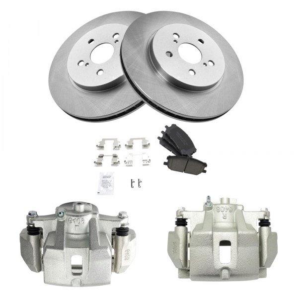 TRQ® - Front Disc Brake Kit with Ceramic Pads and Calipers