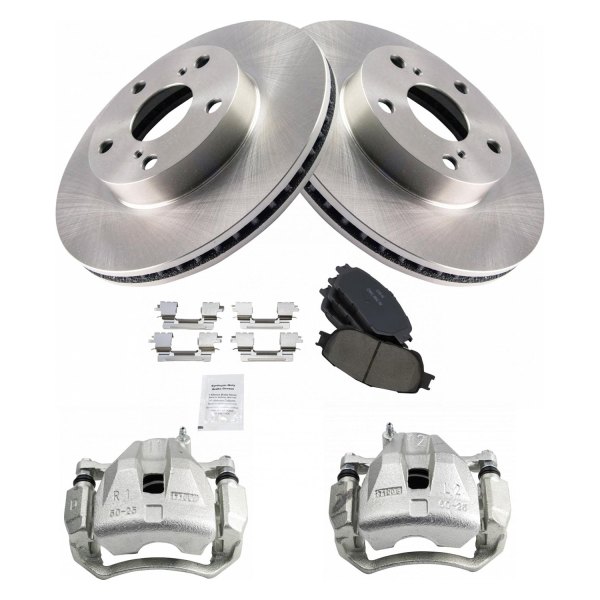 TRQ® - Front Disc Brake Kit with Ceramic Pads and Calipers