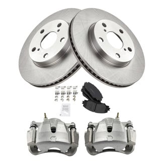 TRQ® - Disc Brake Kit with Ceramic Pads and Calipers