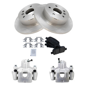 TRQ® - Rear Disc Brake Kit with Ceramic Pads and Calipers