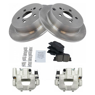 TRQ® - Rear Disc Brake Kit with Ceramic Pads and Calipers