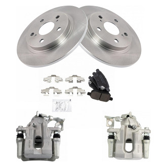TRQ® - Rear Disc Brake Kit with Ceramic Pads and Calipers