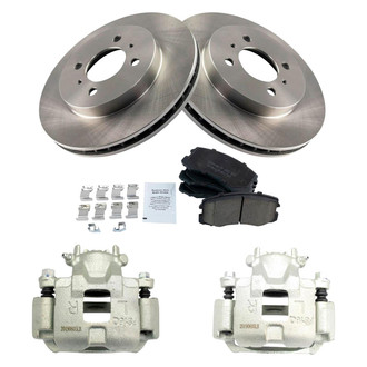 TRQ® - Performance Ceramic Front Brake Kit with Calipers