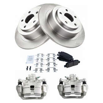 TRQ® - Rear Disc Brake Kit with Ceramic Pads and Calipers