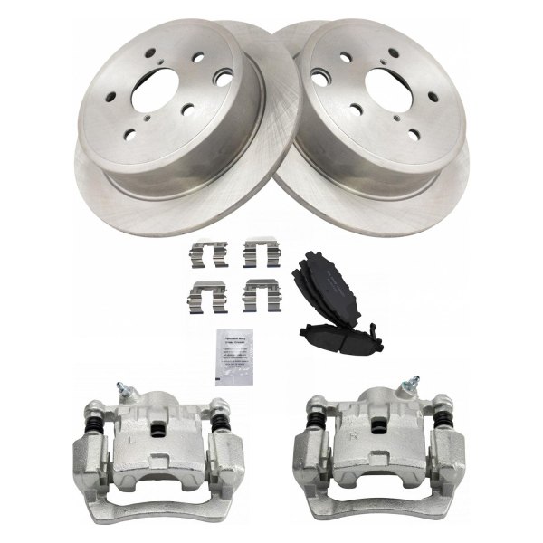 TRQ® - Rear Disc Brake Kit with Ceramic Pads and Calipers