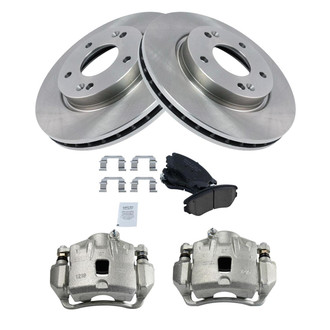 TRQ® - Front Disc Brake Kit with Ceramic Pads and Calipers