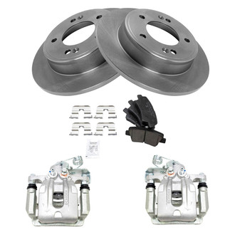 TRQ® - Performance Ceramic Rear Brake Kit with Calipers