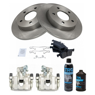 TRQ® - Rear Disc Brake Kit with Ceramic Pads and Calipers