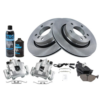 TRQ® - Performance Ceramic Rear Brake Kit with Calipers