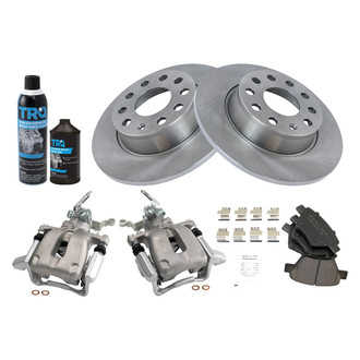 TRQ® - Performance Ceramic Rear Brake Kit with Calipers