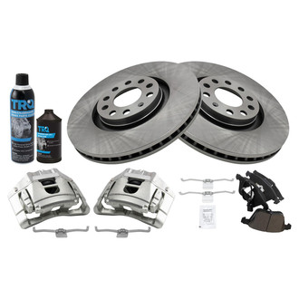 TRQ® - Front Disc Brake Kit with Ceramic Pads and Calipers