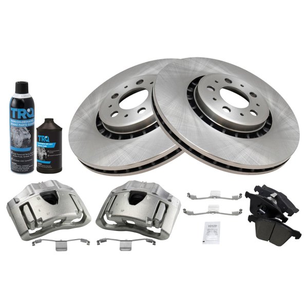 TRQ® - Ceramic Brake Pad & Rotor Kit with Calipers