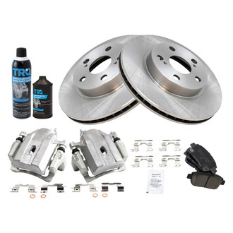 TRQ® - Performance Ceramic Front Brake Kit with Calipers