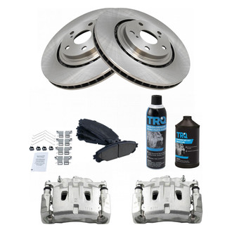 TRQ® - Front Disc Brake Kit with Ceramic Pads and Calipers