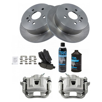 TRQ® - Rear Disc Brake Kit with Ceramic Pads and Calipers