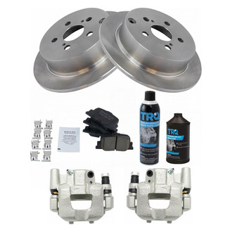 TRQ® - Rear Disc Brake Kit with Ceramic Pads and Calipers