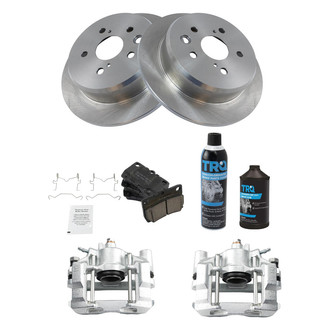 TRQ® - Rear Disc Brake Kit with Ceramic Pads and Calipers