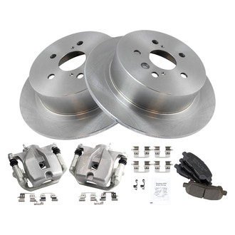 TRQ® - Performance Ceramic Rear Brake Kit with Calipers