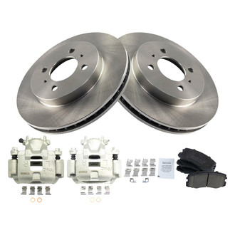 TRQ® - Performance Ceramic Front Brake Kit with Calipers