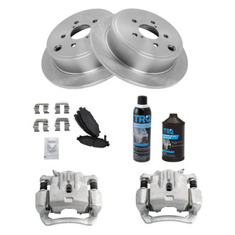 TRQ® - Rear Disc Brake Kit with Ceramic Pads and Calipers