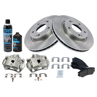 TRQ® - Front Disc Brake Kit with Ceramic Pads and Calipers
