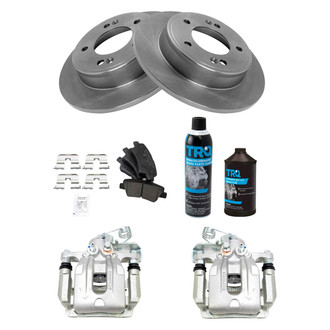 TRQ® - Performance Ceramic Rear Brake Kit with Calipers